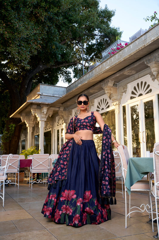 Contemporary Chic: Printed Lehenga